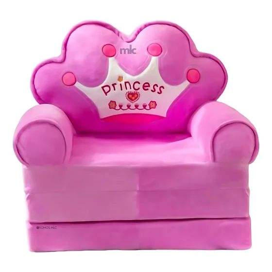 Sofá Cama Princesa Peluche Para Niños Colchoneta Guardería 
