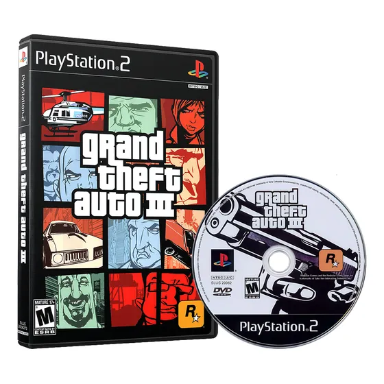 Jogo Gta 3 Legendado - Ps2 Mídia Física