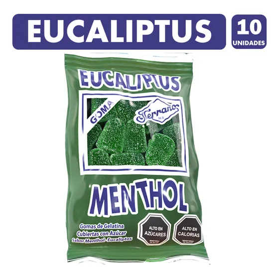 Gomitas Sabor Eucaliptus Menthol Serrano (pack Con 10 Uni)