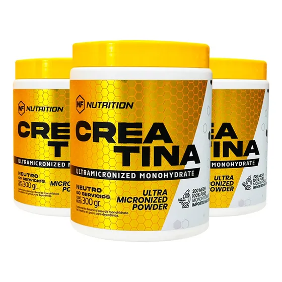 Creatina Monohidrato Nf Nutrition 900g - Combo X3u.