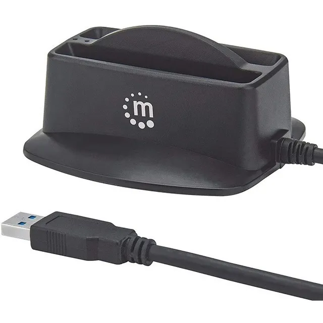 Base Dual Manhattan Para Discos Duros Y Ssd 2.5 Sata A Usb3