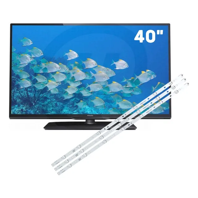 Kit 3 Backlight Barra Led Tv40  40pfg4109/78 Peça Reposição 
