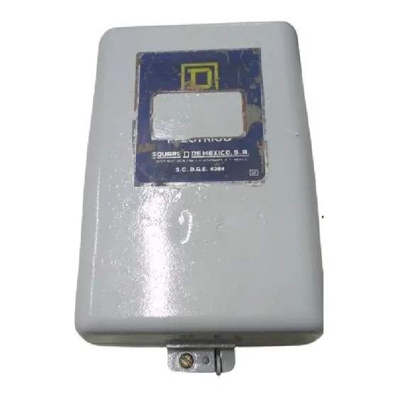 Contactor Magnetico C/gabinete Mod 8502sbg1v03  Mca Squared