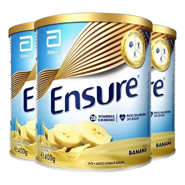 Ensure Pó Banana 400g - Kit 3 Unidades