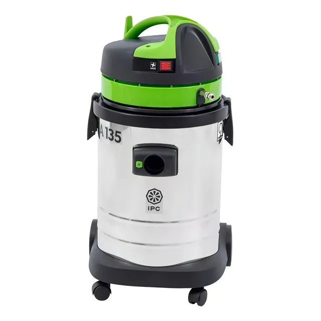 Aspirador extrator é industrial Tambor IPC EA135 35.5L prateado, preto e verde 220V A135EXT
