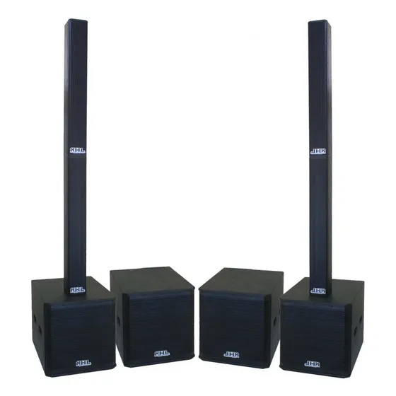 Sistema Caixa Som Slim Vl7000 Nhl Pro Sound 4 Sub 18 Colunas