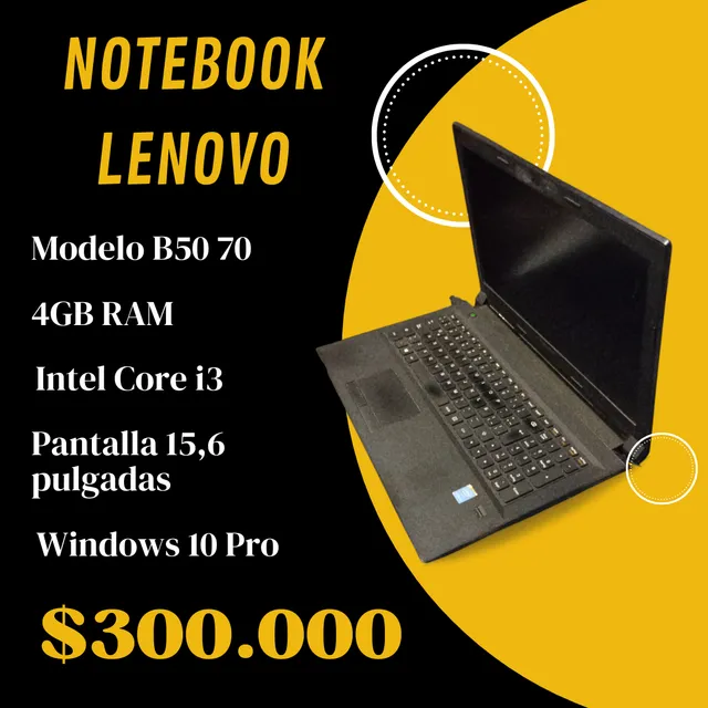 Notebook Lenovo B50 70 Intel I3 Core 4gb Ram 15,6 Pulgadas