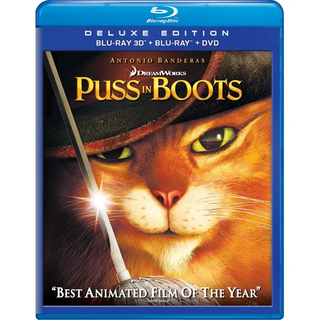 Puss In Boots 3d + Bluray + Dvd