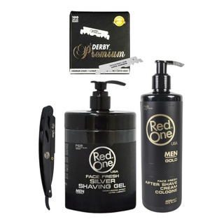 Set Aftershave Gel Afeitar 1l Portanavaja Negro Derby Premiu Set Aftershave Gel Afeitar 1l Portanavaja Negro Derby Premiu