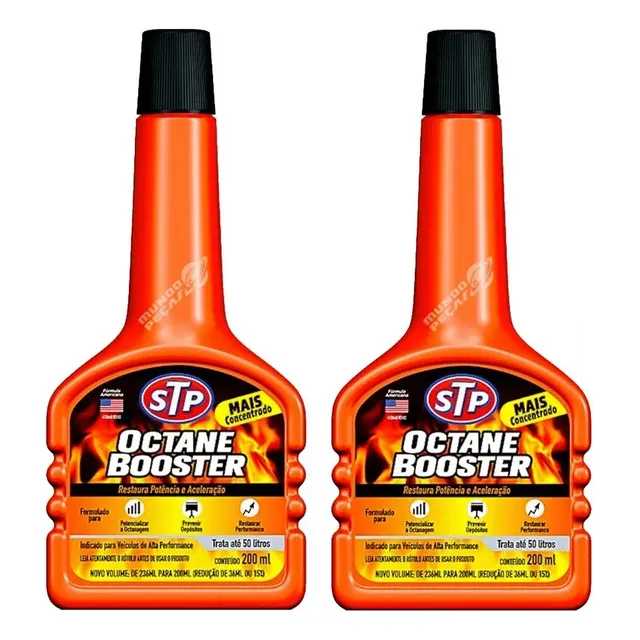 2 Un Aditivo Aumentar Octanagem Octane Booster Stp Gasolina