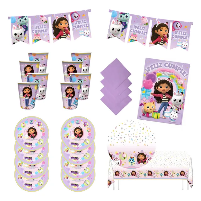 Kit Mesa Descartable + Decoracion Cumpleaños Disney Original