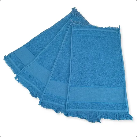 Kit 12 Toalhinha Social Franja De Mão Boca Bordar Ponto Cruz