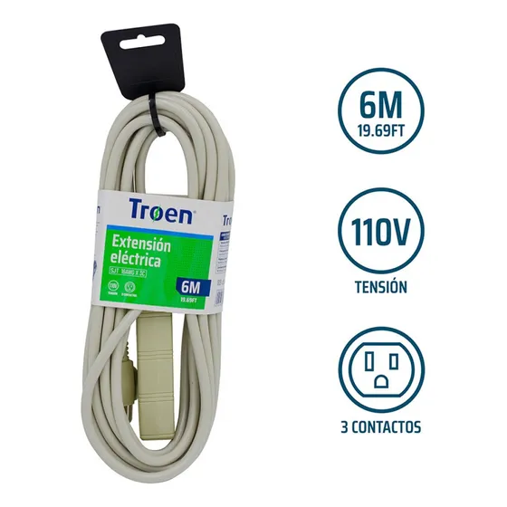 Extension Cord 6mts 3 Tomas Troen