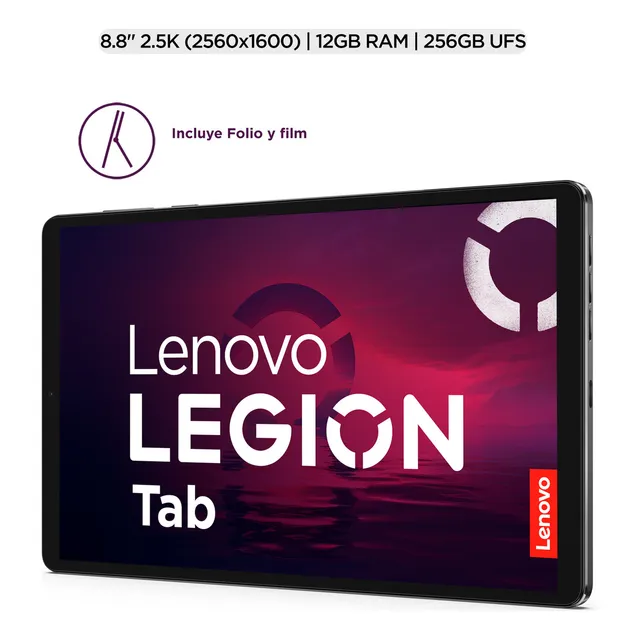 Tablet Lenovo LEGION TAB 12GB RAM 256GB + Folio Case