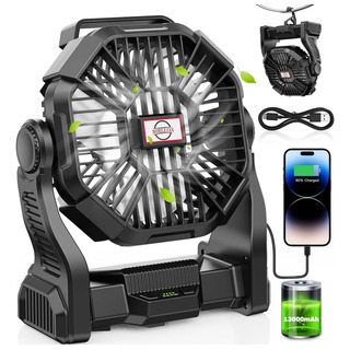 Ventilador Portátil Camping Acampar Recargable Usb Luz Led Ventilador Portátil Camping Acampar Recargable Usb Luz Led