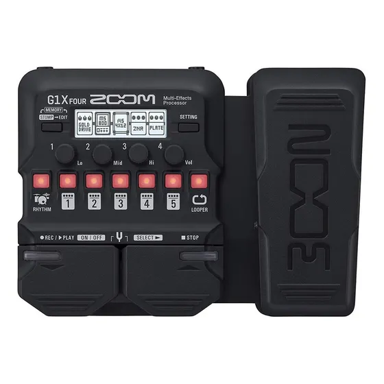 Pedal de efecto Zoom G1X Four negro