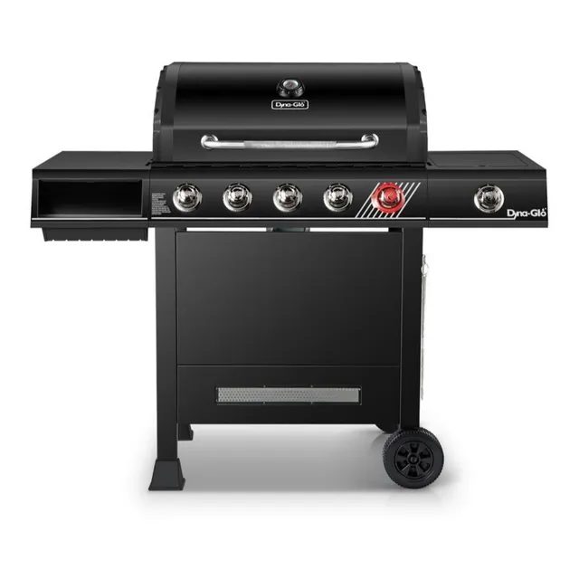 Asador De Gas Portatil 5 Burners Mas 1, Inoxidable Y Fuerte