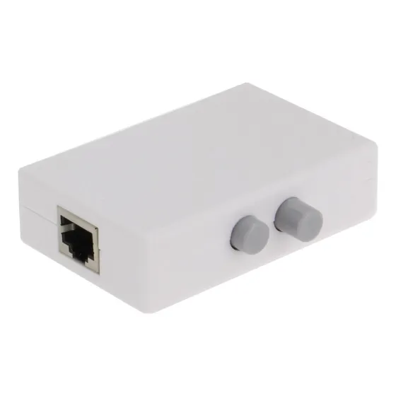 Sedna Conmutador Manual Ethernet Rj45 De 2 Puertos (2 1 O 1