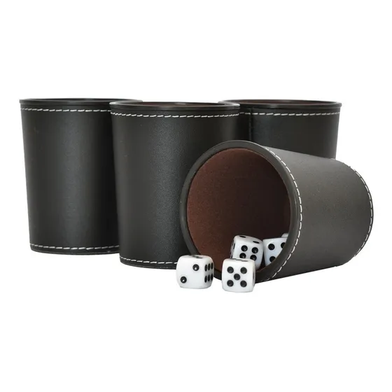 Juego De 4 Cachos Eco Cuero Negro Simplit