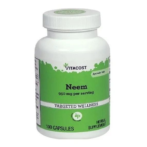 Neem 950 Mg Por Porción 100 Cápsulas De Vitacost