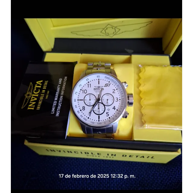 Reloj Invicta 23078 Hombre Acero Plateado Cuarzo 100m Nuevo.