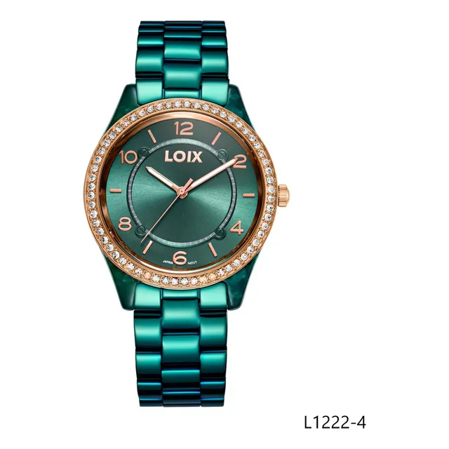 Reloj Mujer Loix® L1222-4 Verde Con Tablero Verde