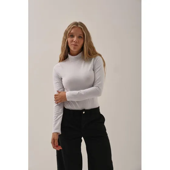 Body Basico Polera Mauren Mujer Naif Blanco Xxl
