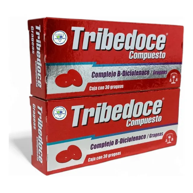2 Tribedoce Compuesto Complejo B Diclofenaco C/30 Grageas