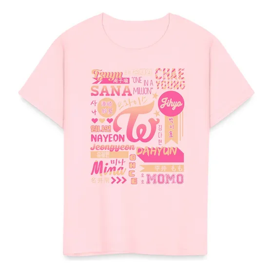 Polera Estampada Kpop Twice Collage Relaxed Algodon