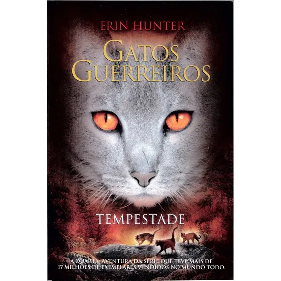 Gatos guerreiros - Tempestade, de Hunter, Erin. Série Gatos guerreiros (4), vol. 4. Editorial Editora Wmf Martins Fontes Ltda, capa mole em português, 2013