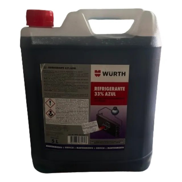 Refrigentante/anticongelante (coolant) Wurth 5 Litros