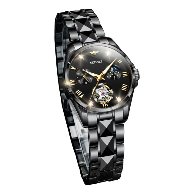 Oupinke Mujer Relojes Automáticos De Lujo Diamante Srknd