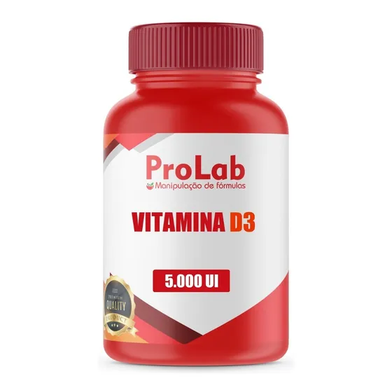 Vitamina D3 5000 Ui Com 120 Cápsulas