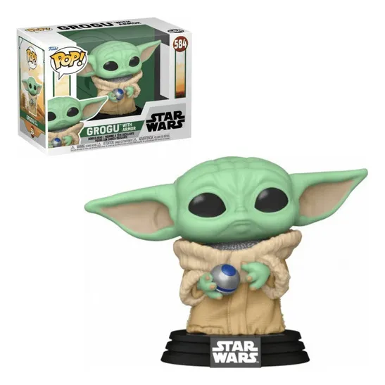 Figura de acción Grogu With armor 68650 de Funko Pop!