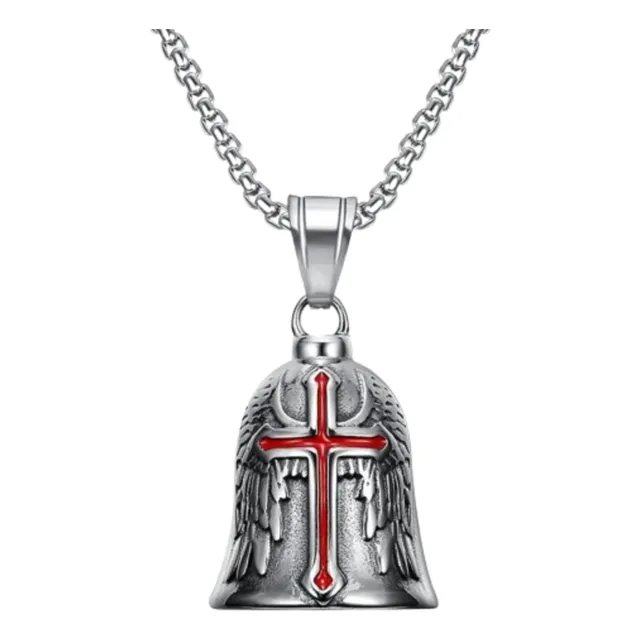 Collar Campana Biker Guardián Bell Amuleto Protección