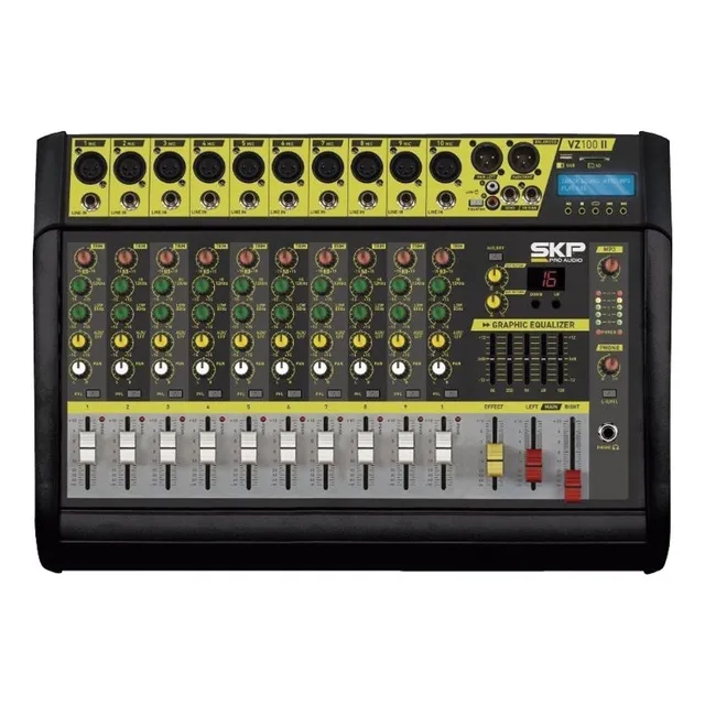 Consola SKP Pro Audio VZ-100 II VZ Powered de mezcla 220V