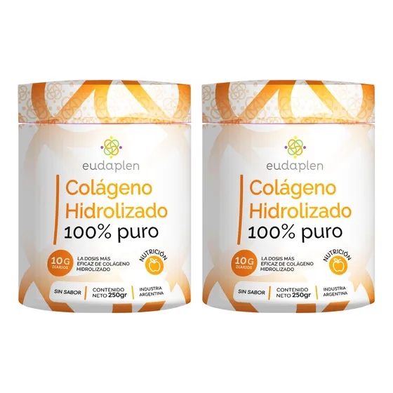 Eudaplen Kit X2 Colágeno Hidrolizado 100% Puro 250g