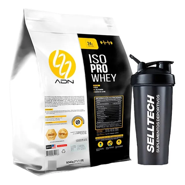 Proteína Adn Iso Pro Whey 3kg Chocolate + Shaker