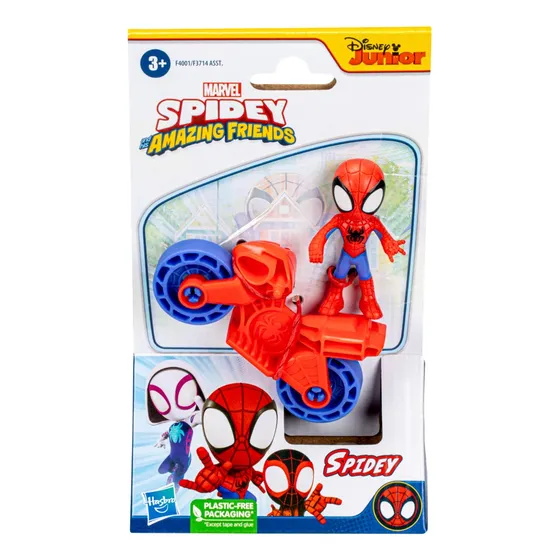 Spidey - Figura 6 Cm Con Motocicleta Surtidos - Hasbro