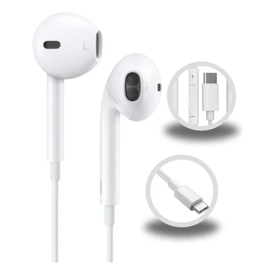 Fone de Ouvido Entrada Tipo C Kapbom KAP-750 Branco