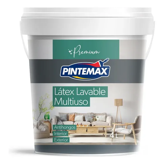 Pintura Multiuso Premium Para Pisos Y Paredes 4lts Acabado Mate Color Gris | Cuotas sin interés