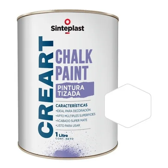 Chalk Paint Creart Sinteplast 1l - Blanco Algodon - F R -
