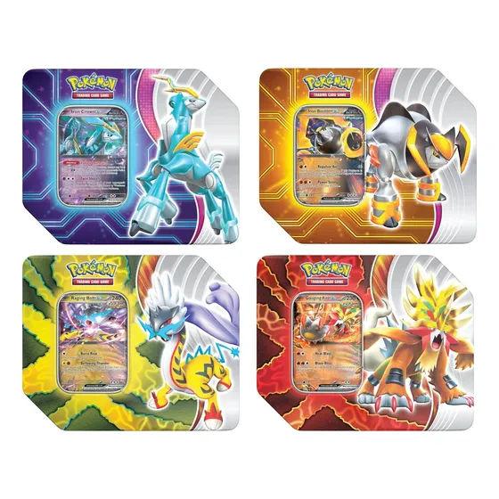 Pokemon Card Game Paradox Destinies Tin A Escojer Idioma Ingles Iron Boulder