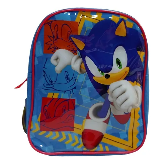 Bolso Morral Escolar De Sonic     