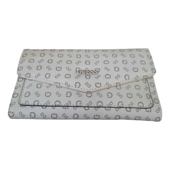 Carteira Guess Feminina Taupe Gg925551 Cor Cinza Desenho Do Tecido Liso