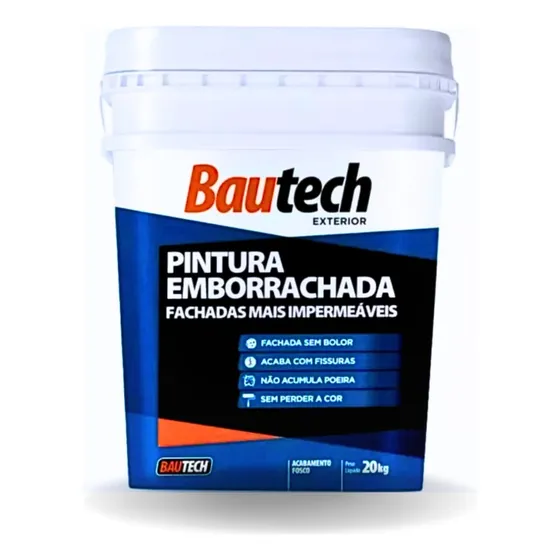 Pintura Emborrachada Parede Blindada 20kg Bautech Premium +