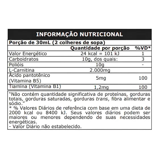 Suplemento Em Liquida Probiótica L-carnitina Sabor Morango De 400ml