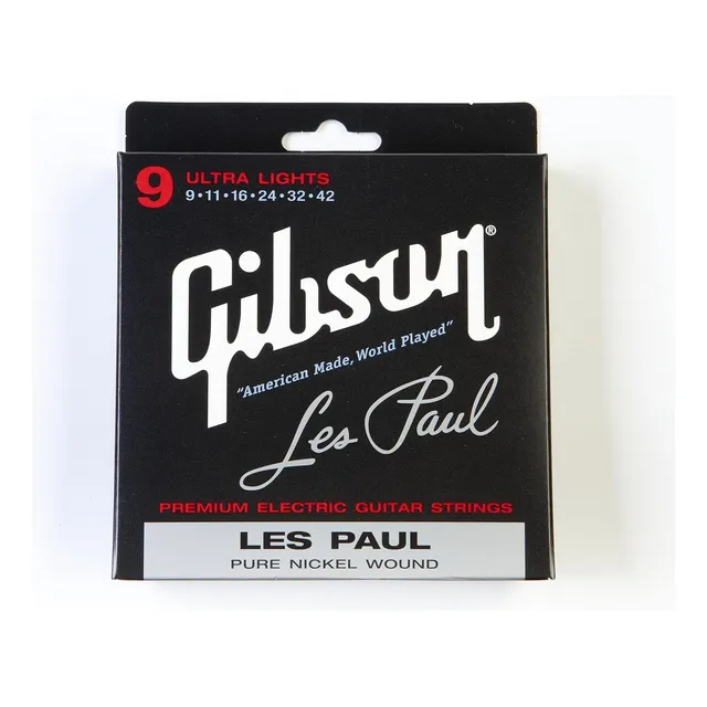 Gibson Les Paul Premium Guitar Strings, Ultra Light Gauge