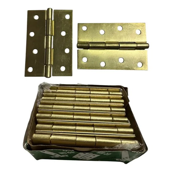 Bisagra Dorada 4 Pulgadas Caja 12 Unidades