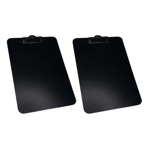 Kit 2 Prancheta A4 Oficio Black P/ Escrever Giz Giz Liquido Cor Preto